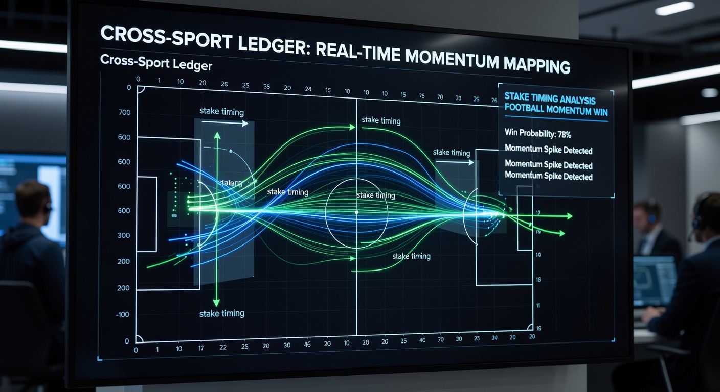 Dashboard view showing synchronized football and tennis live lines with ledger entries updating stake recommendations