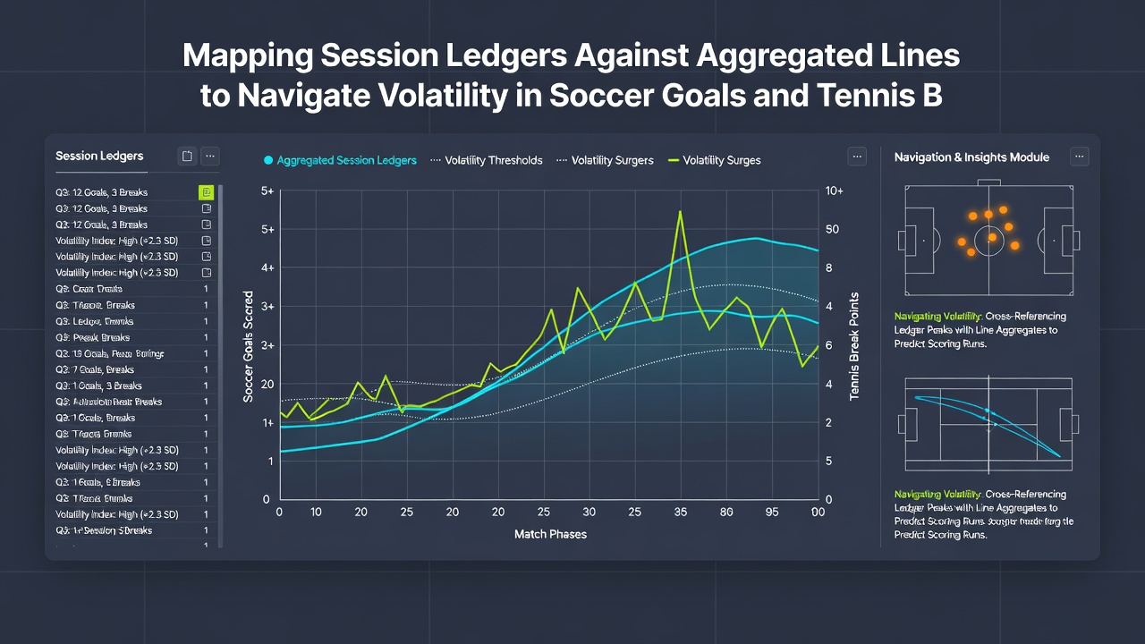 Chart showing ledger entries aligned with aggregated market lines during live soccer and tennis events