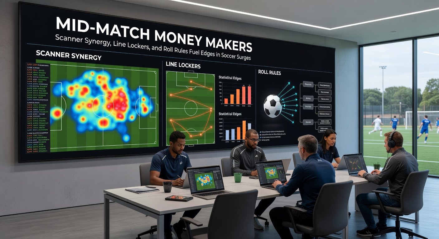 Tennis player locked in a fierce baseline rally with digital overlays showing secured odds lines and scanner alerts popping up mid-point