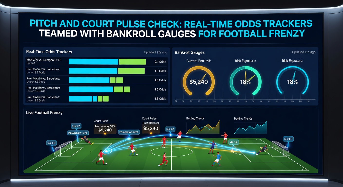 Close-up of tennis odds tracker showing break point probabilities during a Grand Slam match, integrated with a bankroll meter indicating safe staking levels