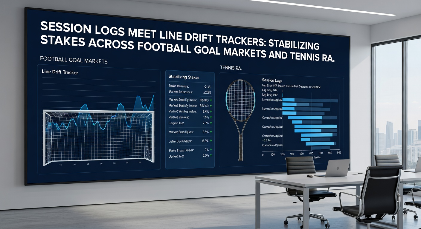 Line drift tracker dashboard monitoring tennis rally odds with overlaid session log entries