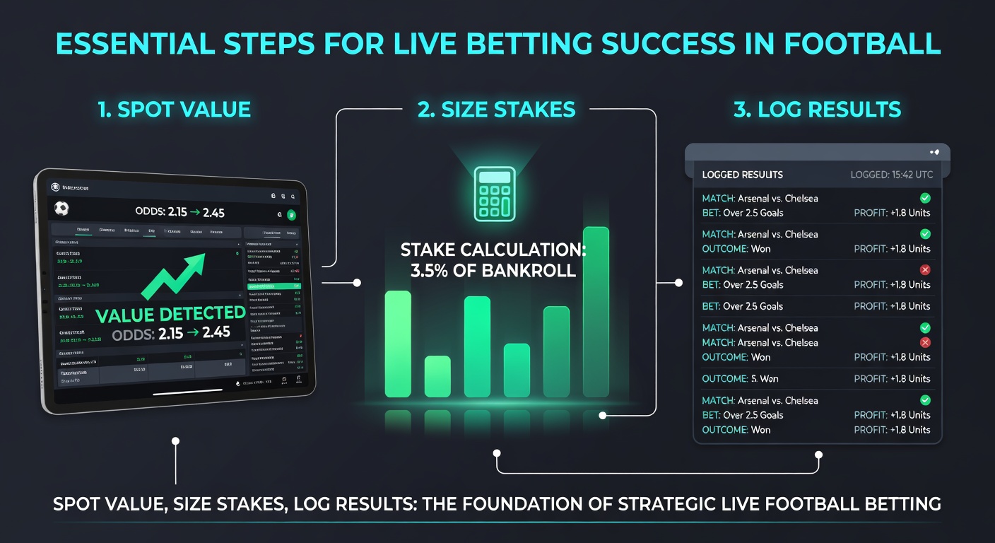 Close-up of a bettor's notebook showing detailed logs of stakes, odds, outcomes, and ROI calculations from recent football matches